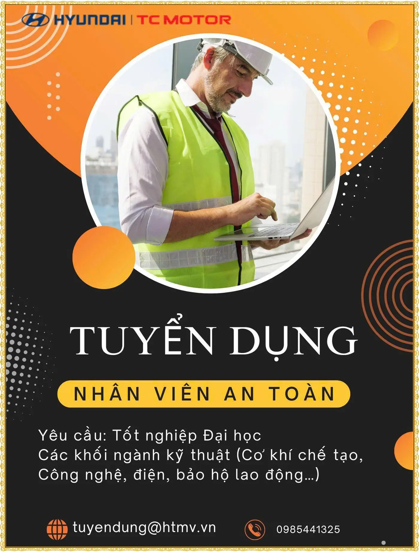 Tuyển nhân viên an toàn Ninh bình