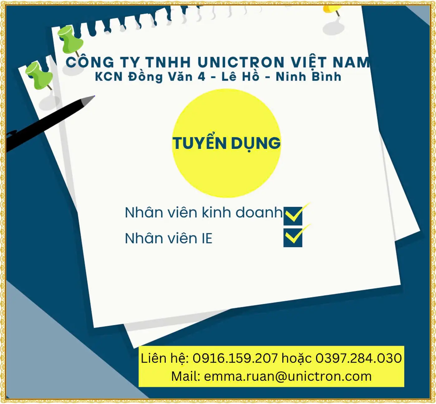 Ninh bình tuyển nhân viên kinh doanh