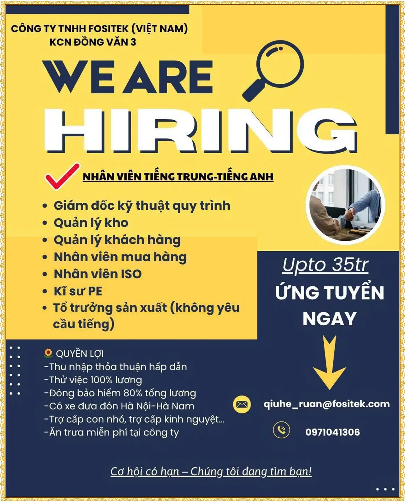 Ninh bình tuyển nhân viên tiếng trung, tiếng anh